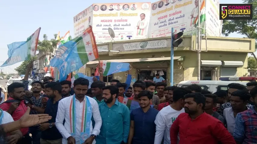 અમદાવાદ : બિન સચિવાલયની પરીક્ષા રદ થતાં છાત્રોએ કરી માર્કશીટનો હોળી