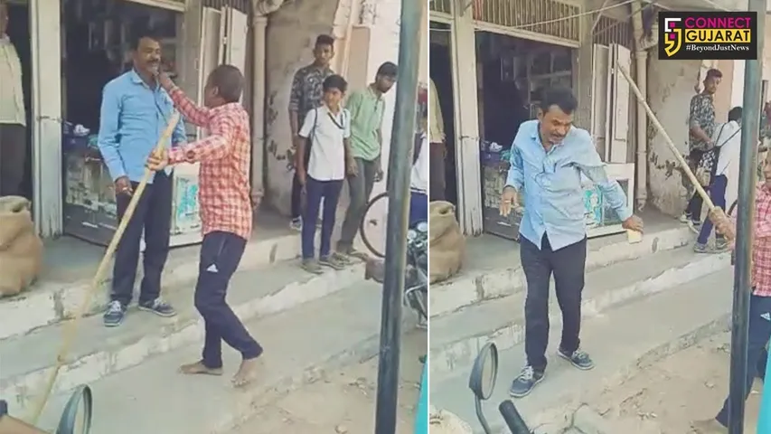 બનાસકાંઠા : પાલનપુરમાં વીજકર્મીને જાહેરમાં ફટકારતાં નશેબાજનો વિડીયો વાઇરલ