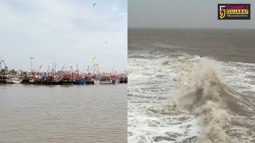 અમરેલી : "ક્યાર" વાવાઝોડાને કારણે જાફરાબાદ-પીપાવાવના દરિયામાં જોવા મળ્યો કરંટ