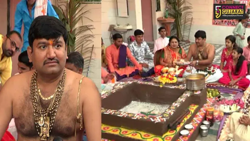 રાજકોટમા યોજાયો લક્ષ્મીનારાયણ યજ્ઞ, સોના ચાંદી સહિતની ધાતુથી આપવામા આવી આહુતી