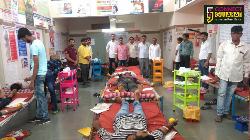 વાગરા: પખાજણ ગામે યોજાયો મેઘા બ્લડ ડોનેશન કેમ્પ