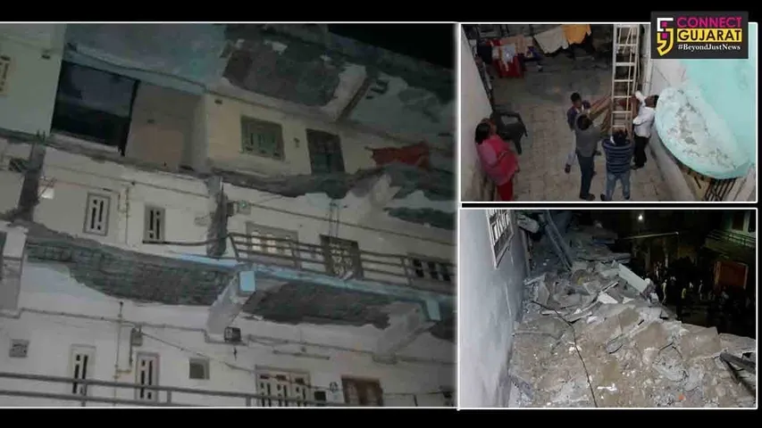 ભરૂચ:પશ્ચિમ વિસ્તારના સિટીઝન કોમ્પલેક્ષના ત્રીજા માળની ગેલેરી ધરાશાયી, ૪ લોકોને રેસક્યૂ કરાયા