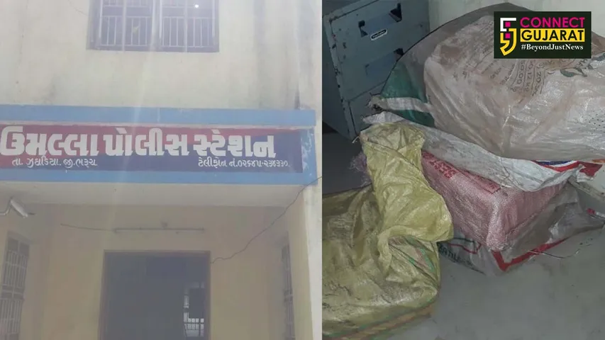 ઝઘડિયાના ઉમલ્લા ગામે બુટલેગરને વિદેશી દારૂનો જથ્થો આપ્યા બાદ વિદેશી દારૂ સાથે બે ઝડપાયા