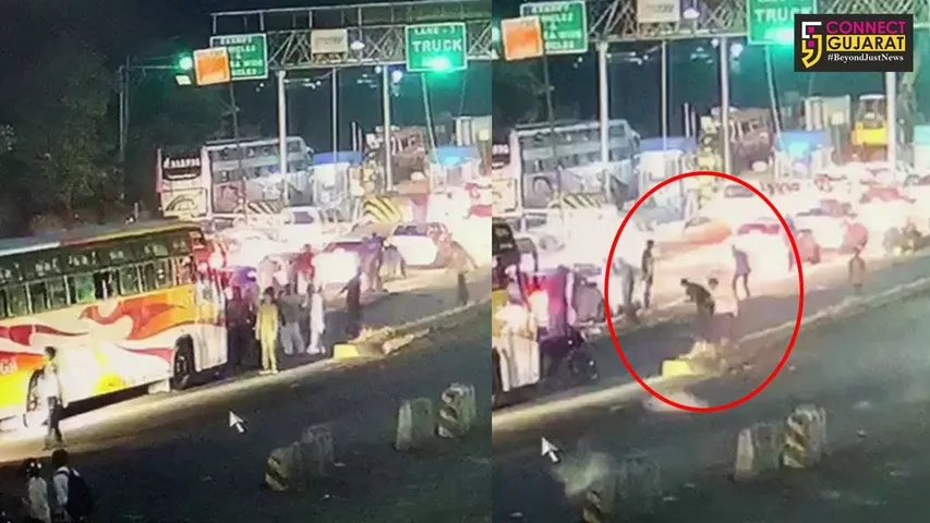 અરવલ્લી : વાંટડા ટોલ પ્લાઝા નજીક લકઝરી બસમાં લૂંટફાટ : સીસીટીવી ફૂટેજ આવ્યાં સામે