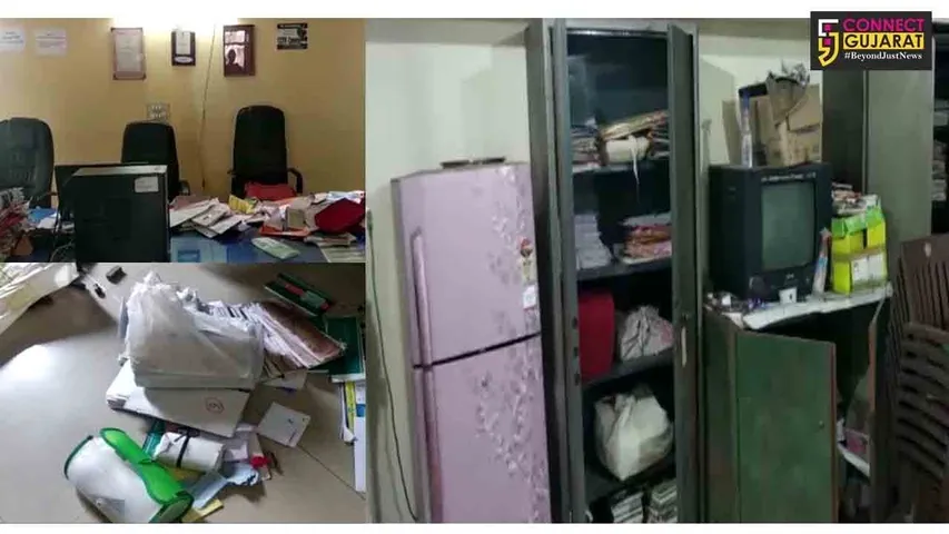 અંકલેશ્વર : સારંગપુર ગ્રામ પંચાયતમાં ત્રાટકયાં તસ્કરો, જુઓ સીસીટીવી ફૂટેજ