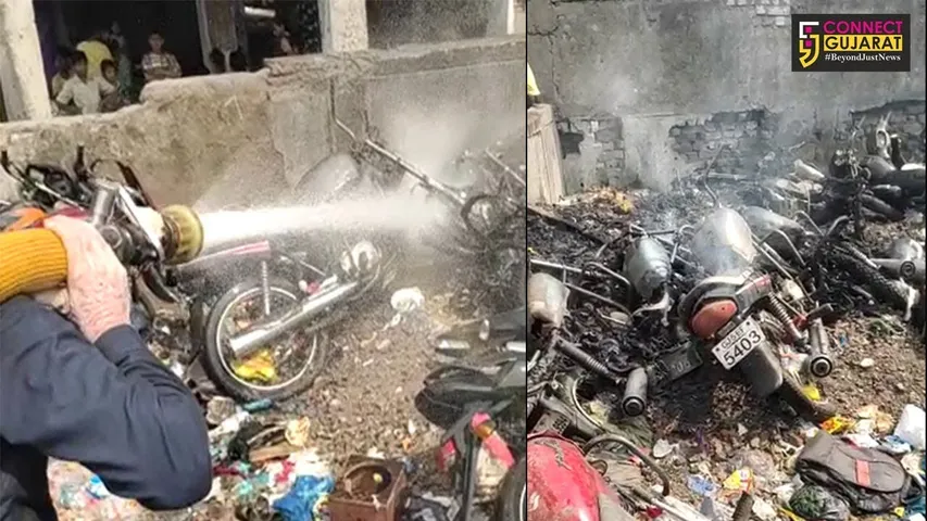 સુરત :  પોલીસે જપ્ત કરેલાં વાહનોના ગોડાઉનમાં આગ, લિંબાયત વિસ્તારની ઘટના