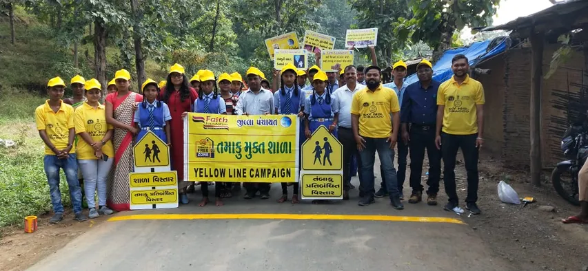 ડાંગ : સાકરપાતળ ખાતે ‛Yellow Line Campaign’ દ્વારા ‛તમાકુ મુક્ત શાળા’ બને તે માટે વર્કશોપનો પ્રારંભ કરાયો