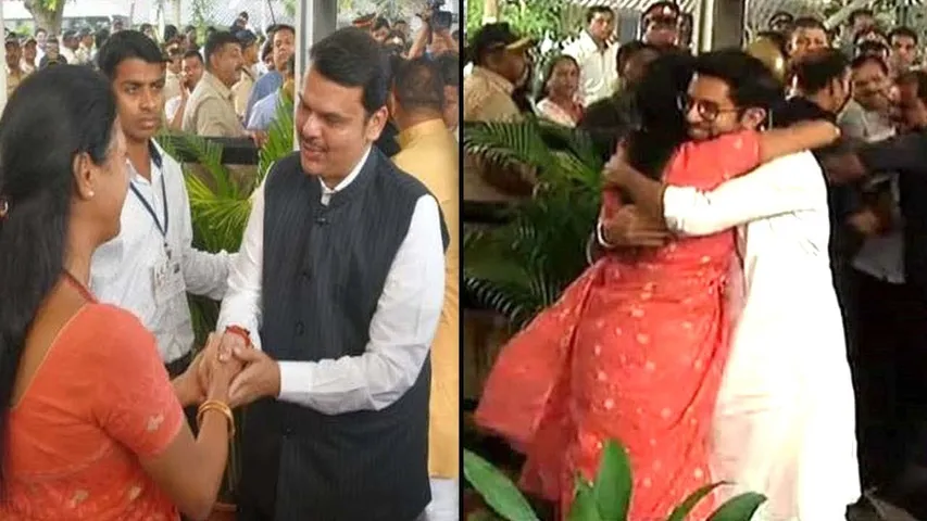 દિલ જીતી લીધું સુપ્રિયા સુલેએ, અજિત પવાર - આદિત્ય ઠાકરે અને ફડણવીસનું આ રીતે કર્યું વેલકમ