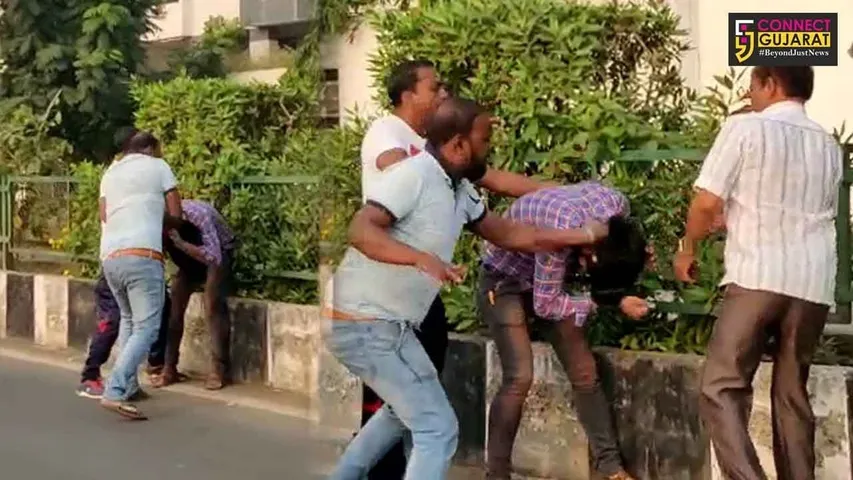સુરત : જાહેરમાં કરી મારામારી, સામાન્ય અકસ્માત થતાં વાહનચાલકો વચ્ચે થઈ હતી બોલાચાલી