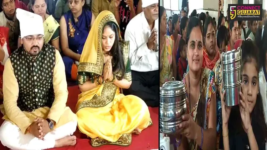 સુરત : બેંક મેનેજર યુવક અને તબીબ યુવતીએ કર્યા અનોખી રીતે લગ્ન