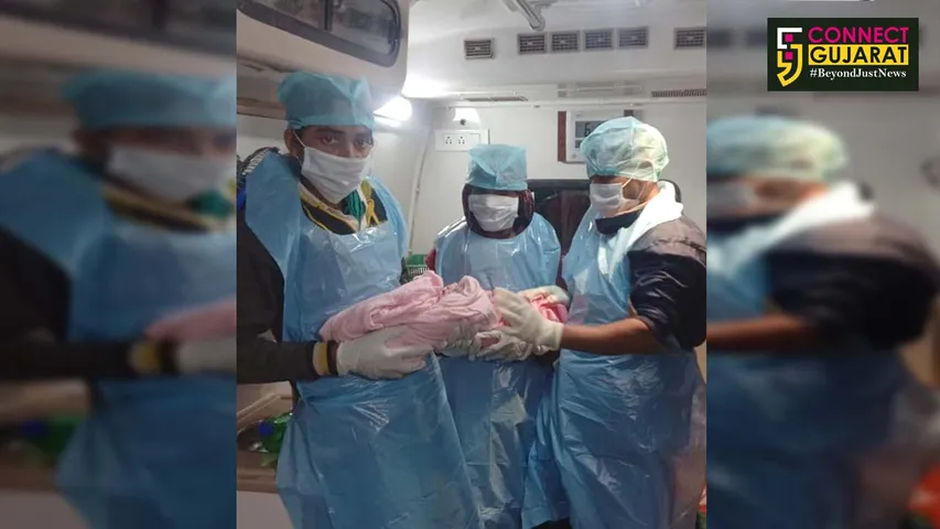 દાહોદ : 108 એમ્બ્યુલન્સમાં જોડિયા બાળકોને આપ્યો જન્મ, છાસિયા સાદડીયા ગામની પ્રસૂતાને ઉપડી હતી પીડા