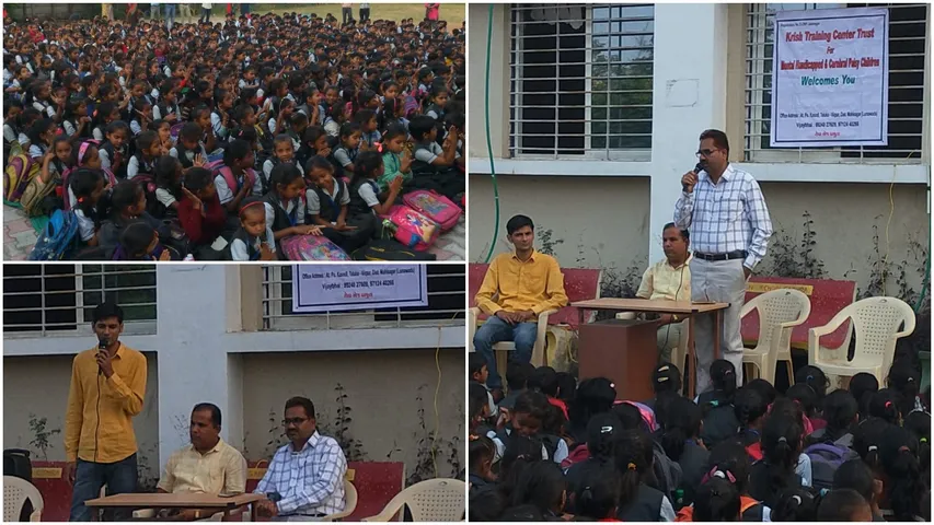 સાંદિપની વિદ્યા મંદિર ગોધરા ખાતે "દિવ્યાંગો પ્રત્યેનો સેન્સટાઈઝેશન" કાર્યક્રમ યોજાયો