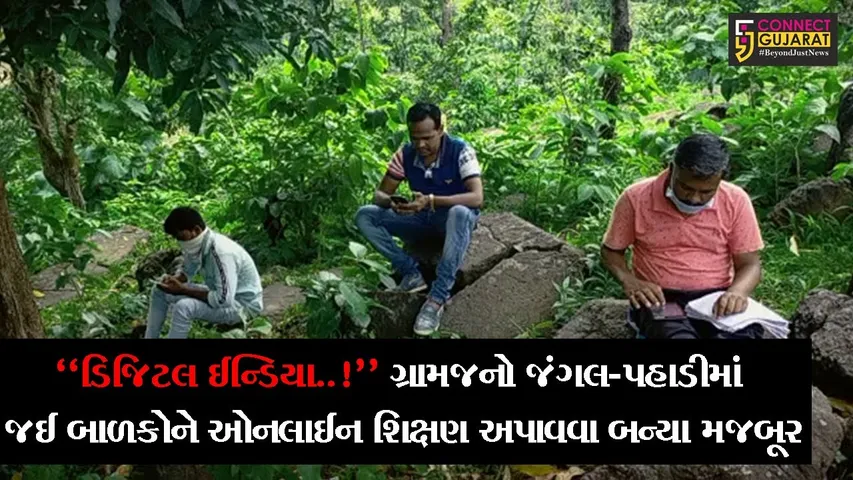 વલસાડ : “ડિજિટલ ઈન્ડિયા..!”, સિલધાના ગ્રામજનો જંગલ-પહાડી વિસ્તારમાં જઈ બાળકોને ઓનલાઈન શિક્ષણ અપાવવા બન્યા મજબૂર
