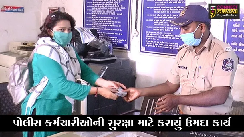 ભરૂચ : રક્ષાબંધનની ઉજવણી થઇ સાર્થક, પોલીસ સ્ટેશનોમાં માસ્કનું વિતરણ