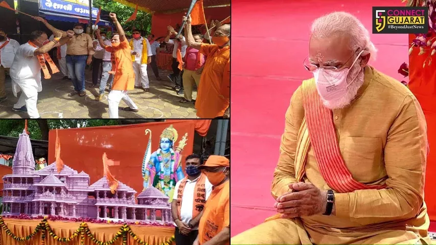 જય શ્રી રામ”ના નાદ સાથે સુરત શહેર ગુંજી ઉઠ્યું, જુઓ કેવો રહ્યો માનગઢ ચોકનો માહોલ