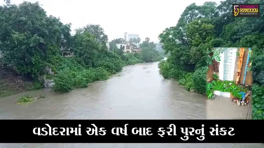 વડોદરા : વિશ્વામિત્રી નદીની સપાટી 22 ફુટ, વરસાદે વિરામ લેતાં હાશકારો પણ પુરનું સંકટ યથાવત