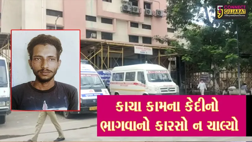 ભરૂચ : સિવિલ હોસ્પિટલમાંથી ભાગેલાં બે પૈકી એક કેદી હાંસોટ ખાતેથી ઝડપાયો