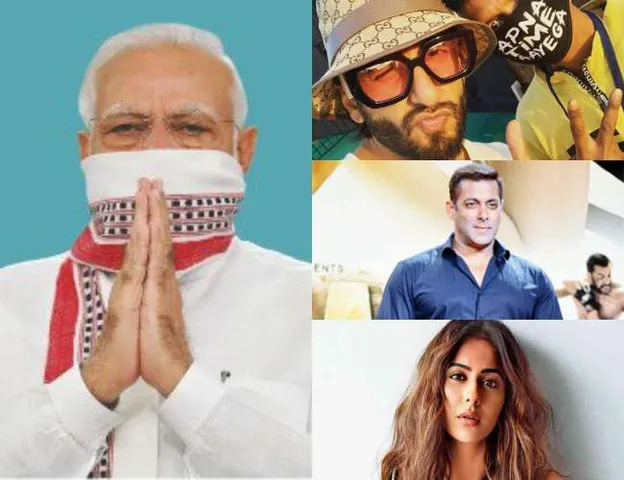 વડા પ્રધાન નરેન્દ્ર મોદીના કોરોના રોગચાળા સામે સંયુક્ત લડતના અભિયાનમાં બોલિવૂડ તરફથી જબરદસ્ત સમર્થન