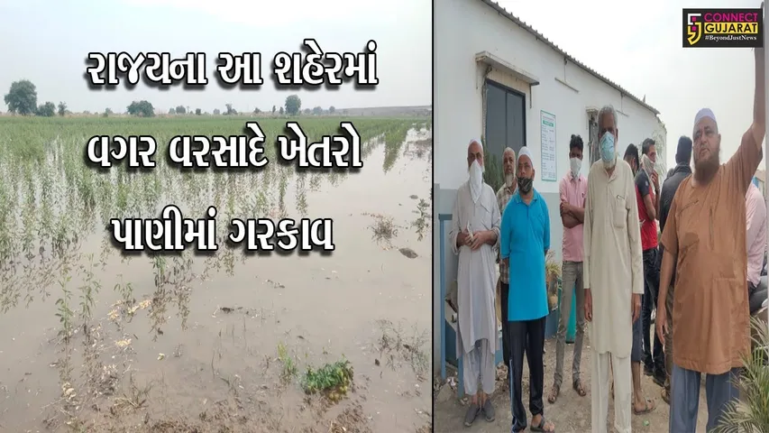 ભરૂચ : દહેગામ પાસે સંગ્રહ કરાયેલા પાણીના તળાવની પાળ તુટી, જુઓ પછી શું થયું