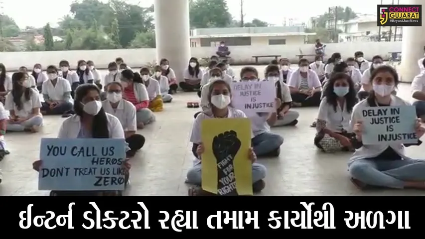 વલસાડ : માનદ વેતન વધારવાની માંગ સાથે 100થી વધુ ઈન્ટર્ન ડોક્ટરોની હડતાળ