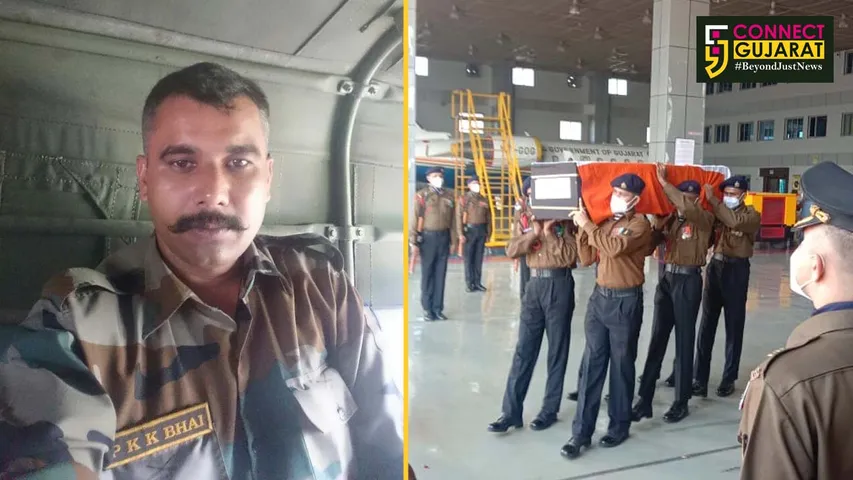 અરવલ્લી : ભિલોડાના ઝૂમસર ગામનો આર્મી જવાનને અશ્રુભીની આંખે ગાર્ડ ઓફ ઓનર સાથે અંતિમ વિદાય