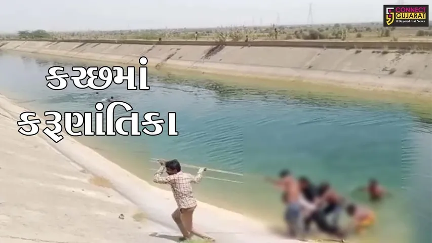 કચ્છ : બહેનને બચાવવા ભાઇએ અને બંને સંતાનોને બચાવવા પિતાએ ઝંપલાવ્યું કેનાલમાં, જુઓ શું આવ્યું પરિણામ