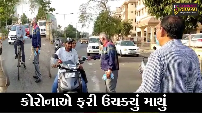 અંકલેશ્વર : જીઆઇડીસી વિસ્તારમાં AIA દ્વારા લોકોને કરાયું માસ્કનું વિતરણ, સોશિયલ ડિસ્ટન્સ રાખવા પણ કરાઇ અપીલ