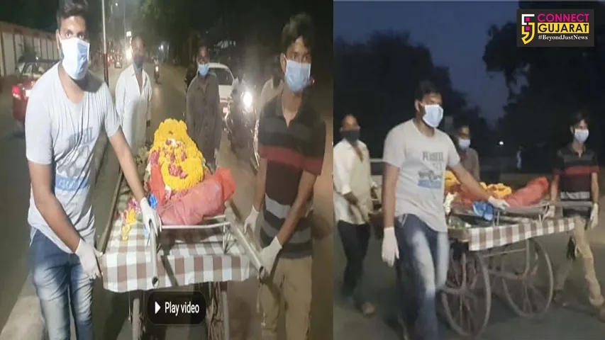 વડોદરા : મોતનો મલાજો પણ ન જળવાયો, મૃતદેહને લારીમાં લઈ જવો પડ્યો