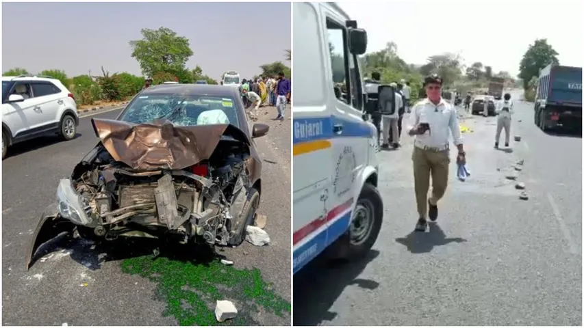 સાબરકાંઠા : શામળાજી હાઇવે પર બેફામ ગતિએ આવતી કારની ટક્કરે મોપેડ સવાર દંપતિનું મોત નીપજ્યું