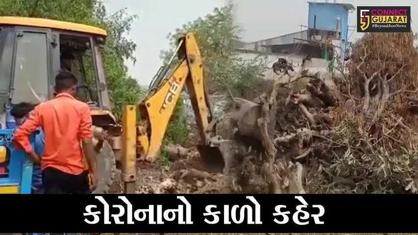 ક્ચ્છ : માધાપરના સ્મશાન ગૃહમાં અંતિમવિધિ માટે લાકડા પણ ખૂટી પડ્યા, ખેડૂતો આવ્યા મદદે