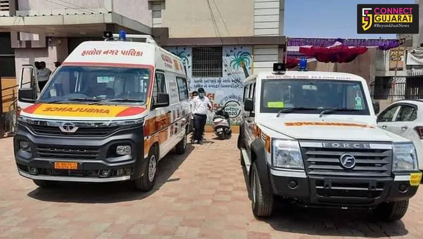 પંચમહાલ : હાલોલ નગરપાલિકા દ્વારા બે નવી એમ્બ્યુલન્સ કાર્યરત કરવામાં આવી