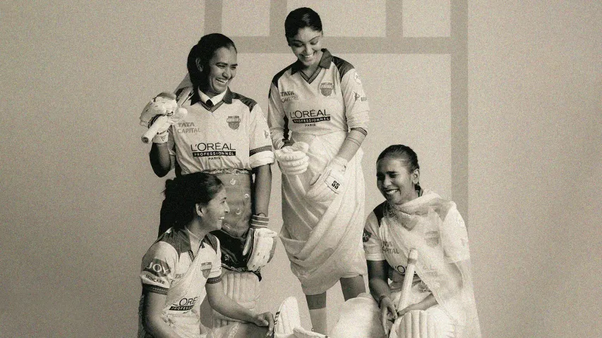 UP Warriorz team members laughing during a photoshoot