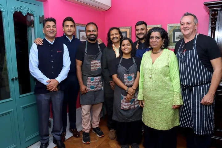 From L-R Rohit Choudhary; Siddharth Kothari; Chef Avinandan Kundu; Jeetu...