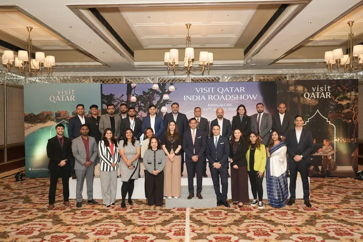 EV- Visit Qatar Team with Partners at the Bangalore leg of the Roadshow - Copy