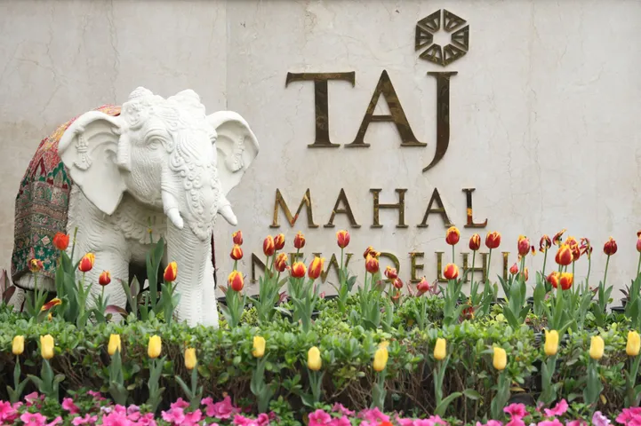 Taj Mahal, New Delhi entrance during AI Impact Summit 2026