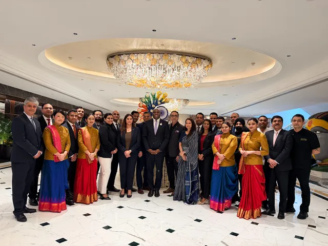 The Right Honourable David Lindon Lammy with hotel leadership team