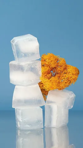 Milk ice cubes for glowing skin