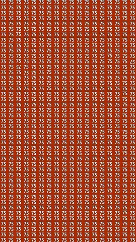 Only Sharp Eyes Can Find the Flipped 57 and 75 Hidden in This Image