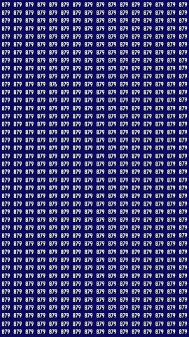 Find 876 in a Sea of 879s Before Time Runs Out