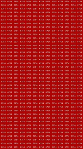 Can You Spot 6574 Hidden Among 6754s in Just 9 Seconds