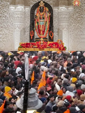 श्री राम लला के दर्शन के लिए लालायित हुए भक्त, उमड़ा सैलाब