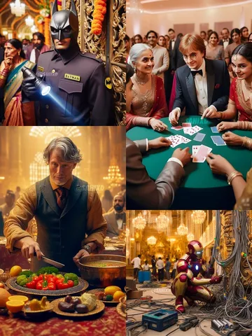 AI Photo: अनंत अंबानी के प्री-वेडिंग इवेंट में काम करते नजर आए हॉलीवुड के सुपरहीरो