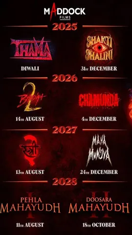 Maddock Films announce Stree 3 Munjya 2 adds 4 more movies in horror comedy universe (2)