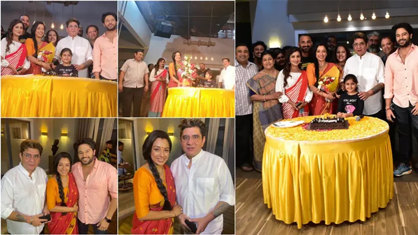 Rupali Ganguly birthday was celebrated on the sets of Anupamaa Rajan Shahi fed her cake