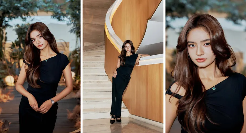 Anushka Sen seen in black fit body outfit, fans call her 'fashion queen!'