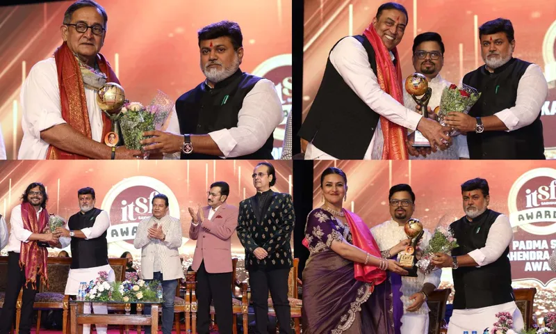 Mahesh Manjrekar Anup Jalota Divyanka Tripathi Vindu Dara Singh Ruhan Kapoor honoured with prestigious ITSF Awards 2025