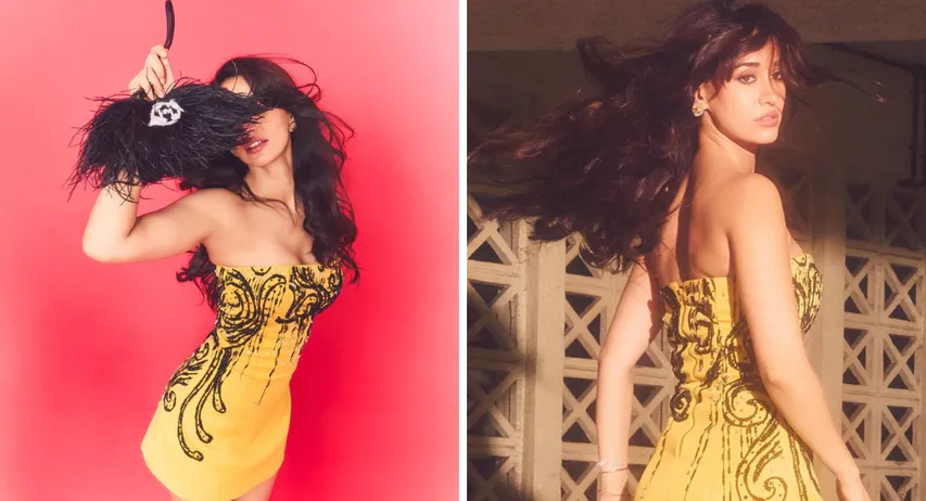 Disha Patani Photos: Disha Patani looked like an 'anime girl' in a yellow tube dress, created havoc with a dress worth Rs 22,000