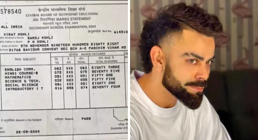 Virat Kohli's old marksheet revealed, the cricketer was so weak in maths!