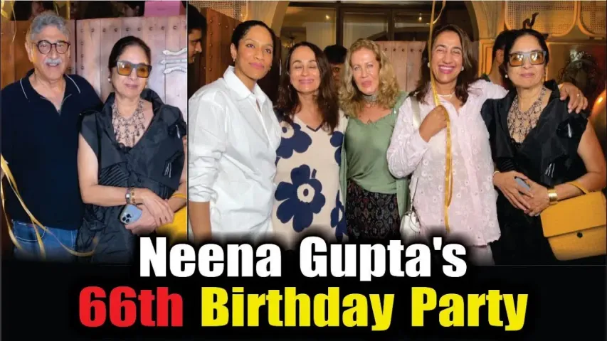 On her 66th birthday Neena Gupta looked very glamorous in a classy all black look