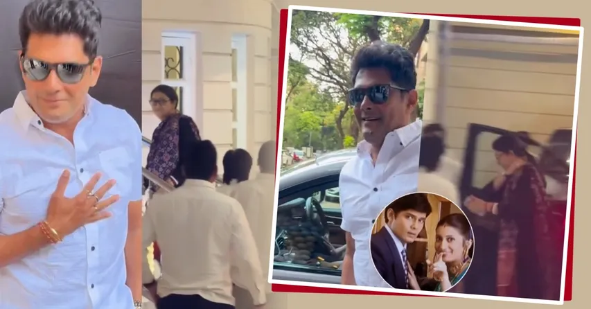 Kyunki Saas Bhi Kabhi Bahu Thi Smriti Irani and Amar Upadhyay spotted at Ekta Kapoor house